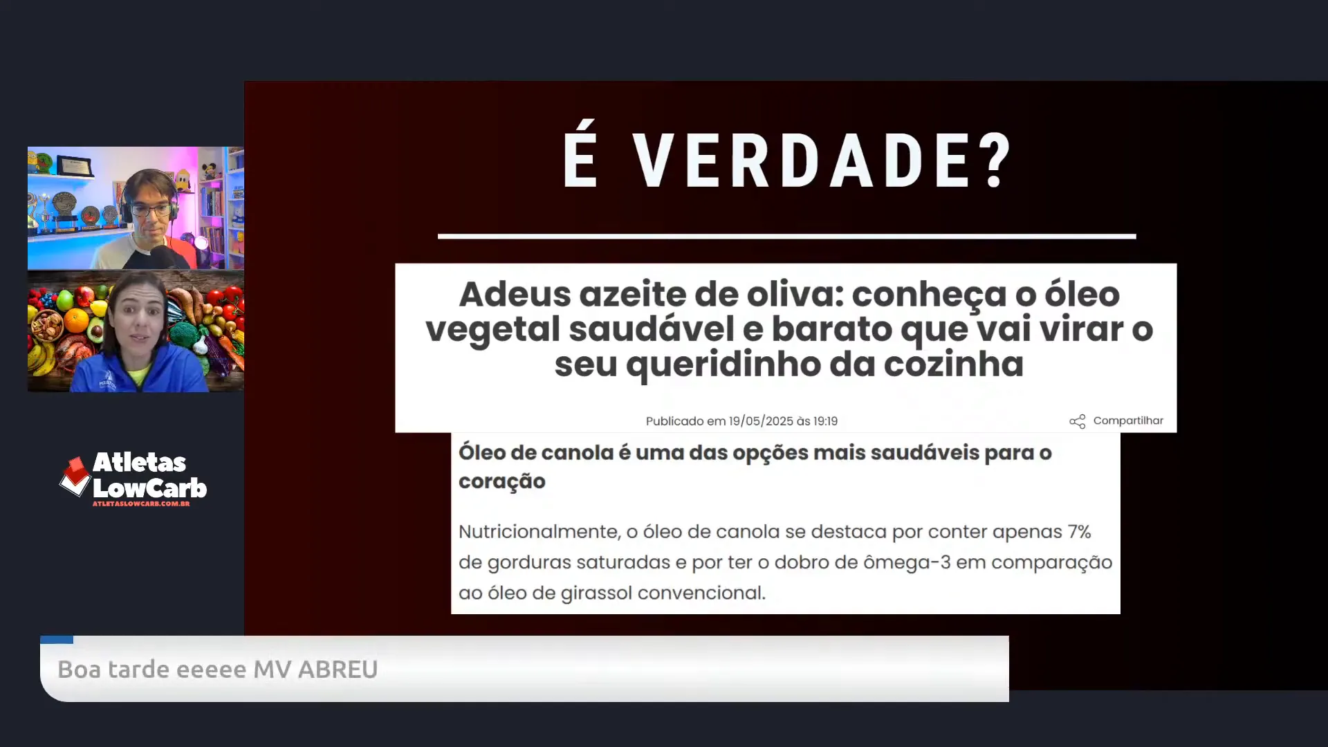 Discussão sobre gordura saturada e resistência insulínica