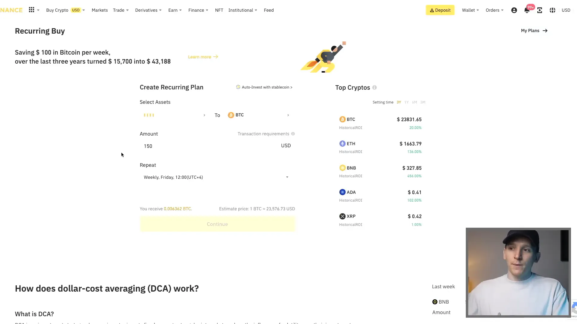 Binance Convert feature