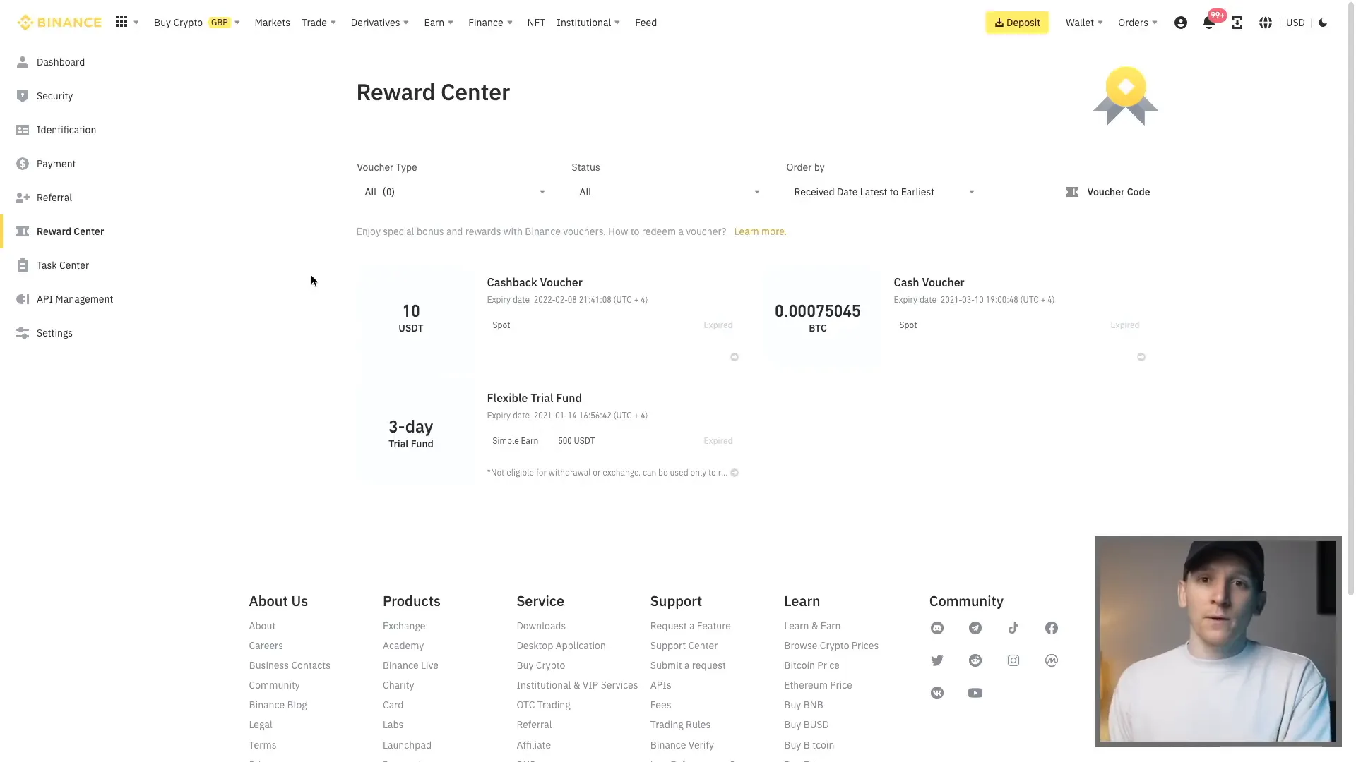 Binance trading fees