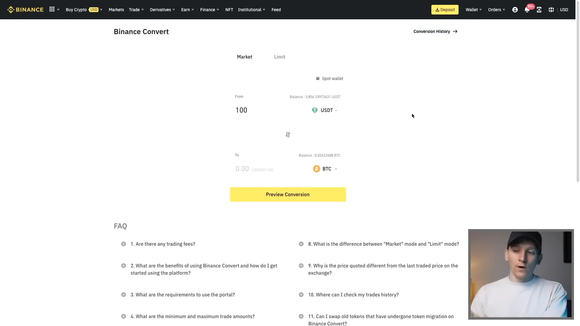 Fiat and Spot account overview