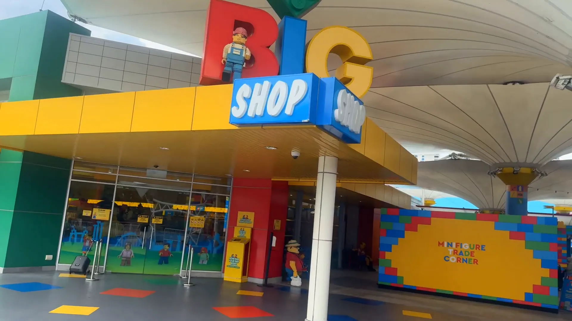 Entrance to The Beginning with LEGO models