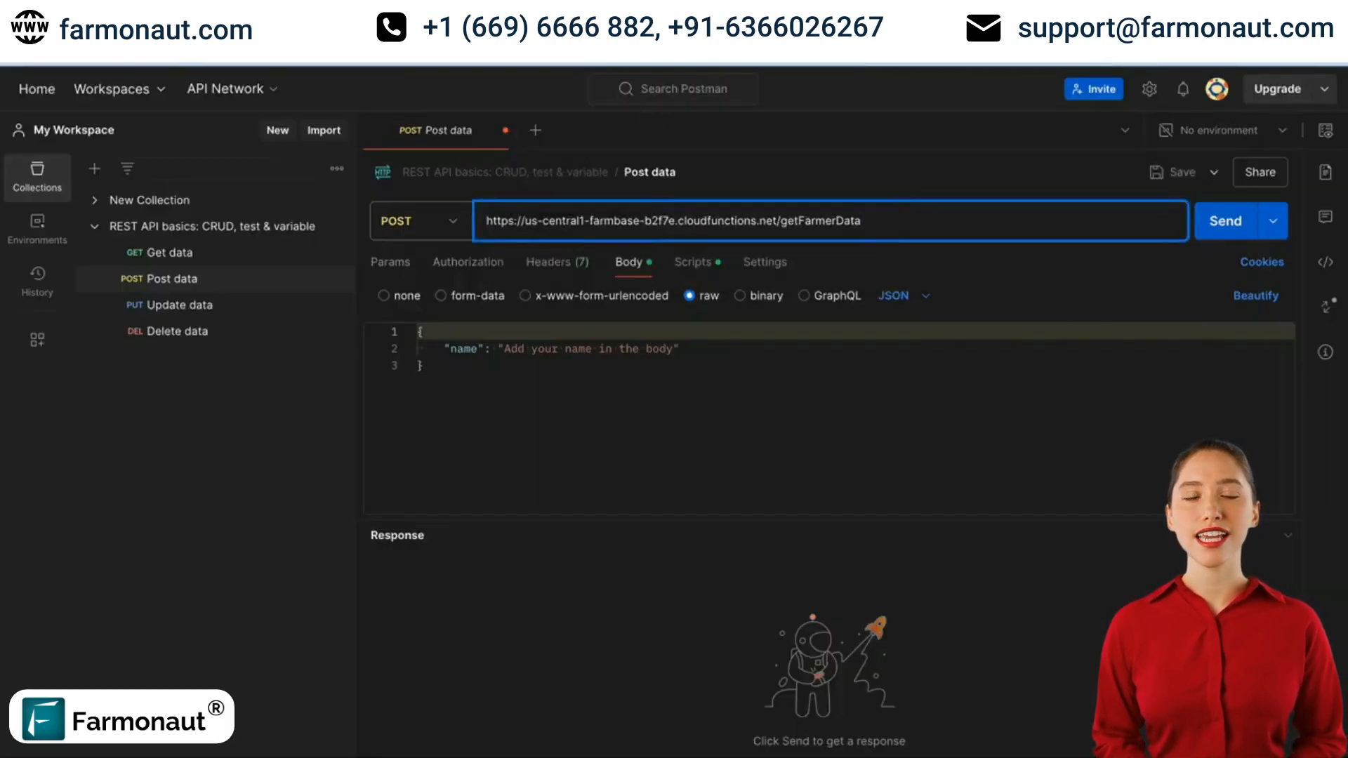 Get farmer data API endpoint interface