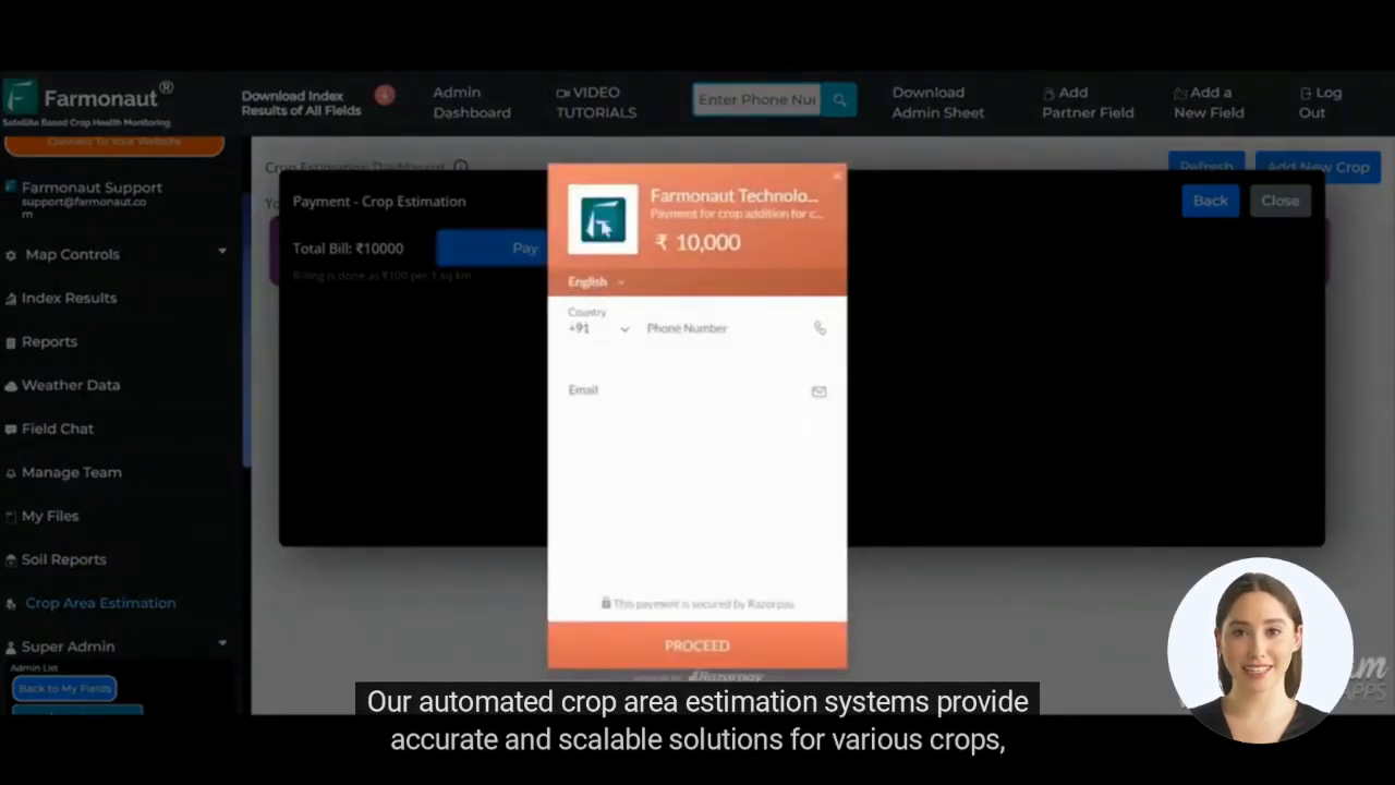 Graph showing improved resource management with accurate crop estimation