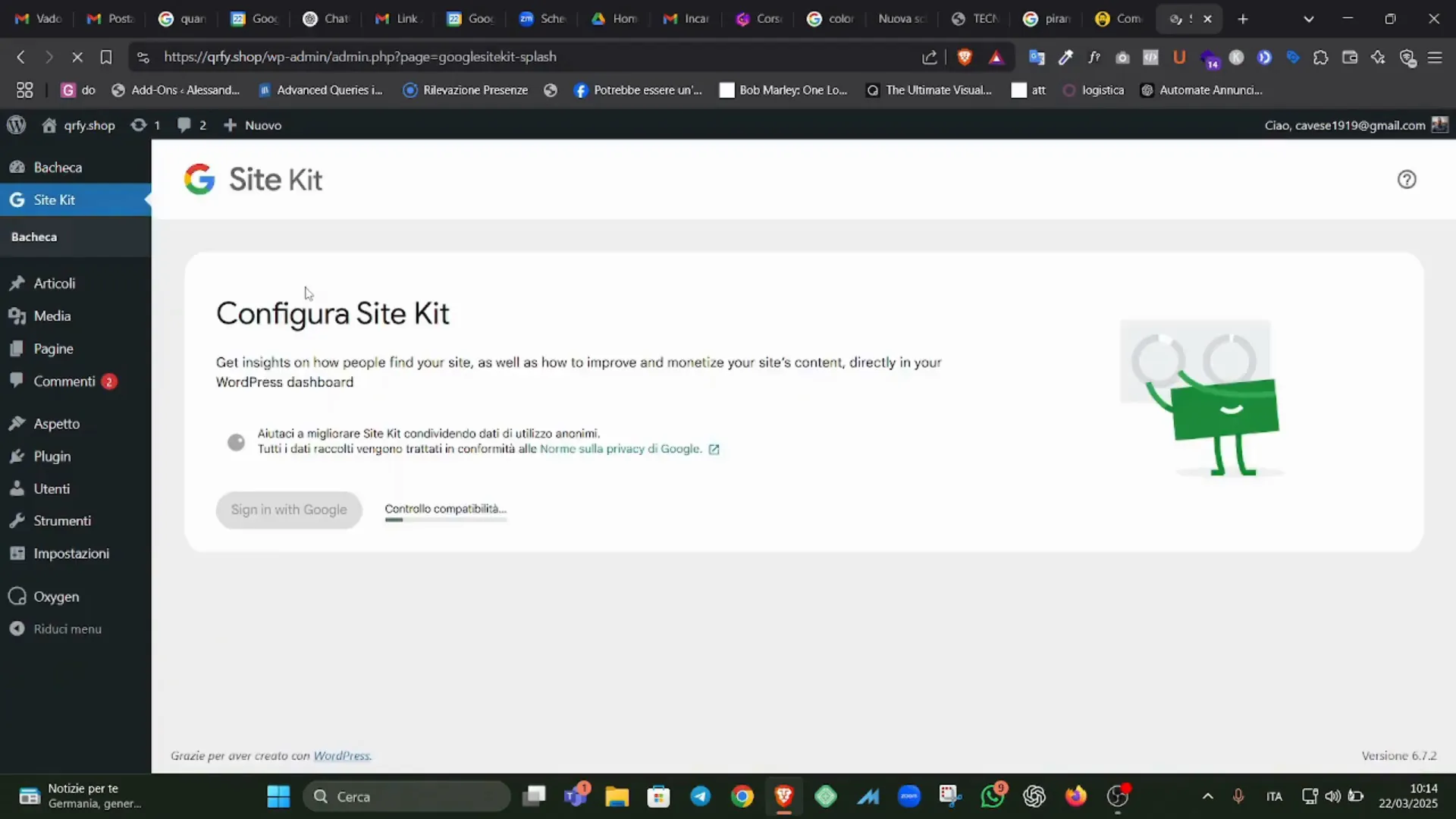 Configurare Google Analytics e Search Console in WordPress in 2 Minuti! 2 Wizard di installazione del plugin
