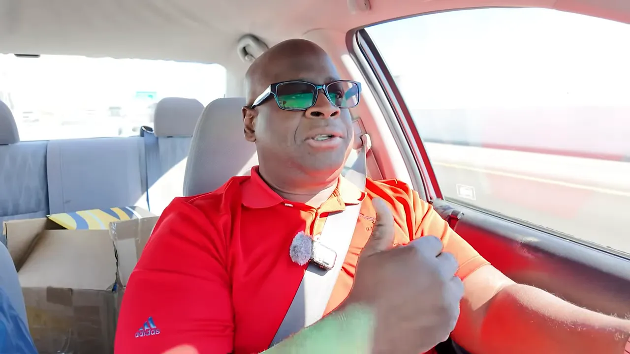 Real estate agent in a car explaining inspection details during the homebuying process
