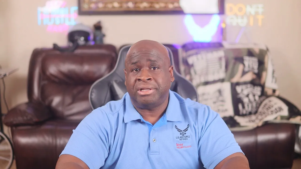 Presenter seated in a home office, delivering concluding advice on housing choices