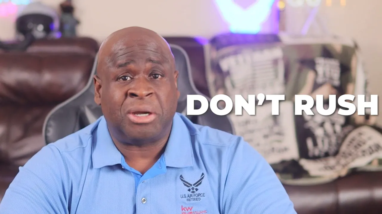 Presenter speaking with large on-screen text overlay reading 