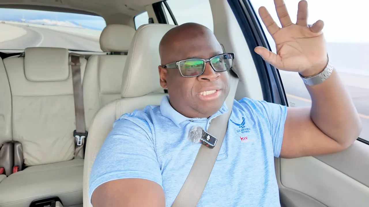 Presenter in a car gesturing while discussing seller concessions and net proceeds