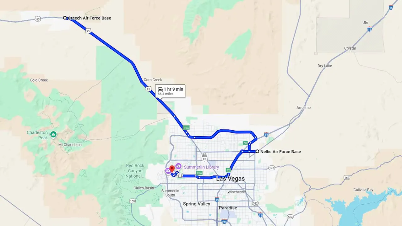 Summerland shopping center and green spaces