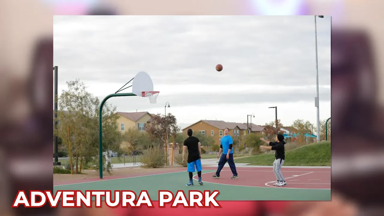 Adventura Park basketball and splash pad