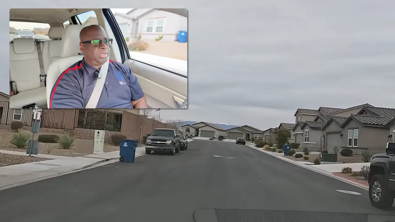 Newer Indian Springs Nevada subdivision street with single-family homes
