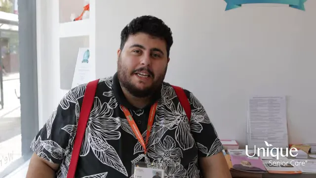 Jamal during training, reflecting on becoming part of Unique Senior Care