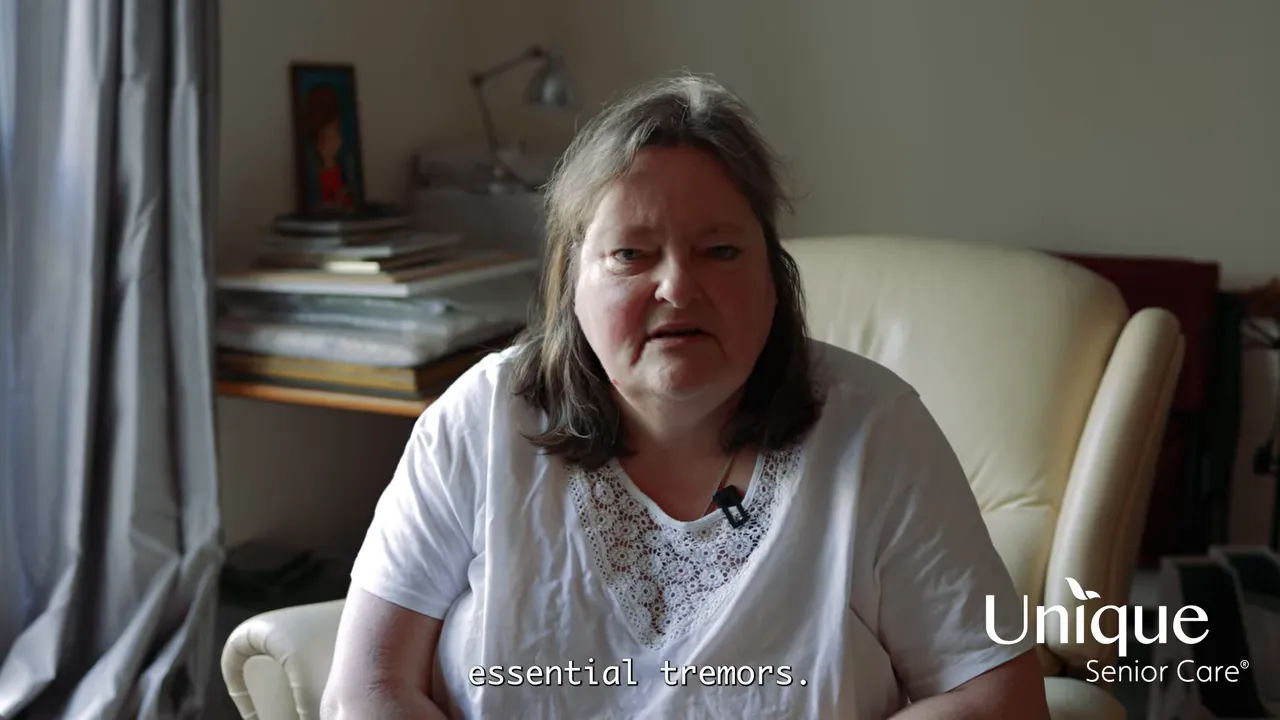 Heather explaining her condition and its effects