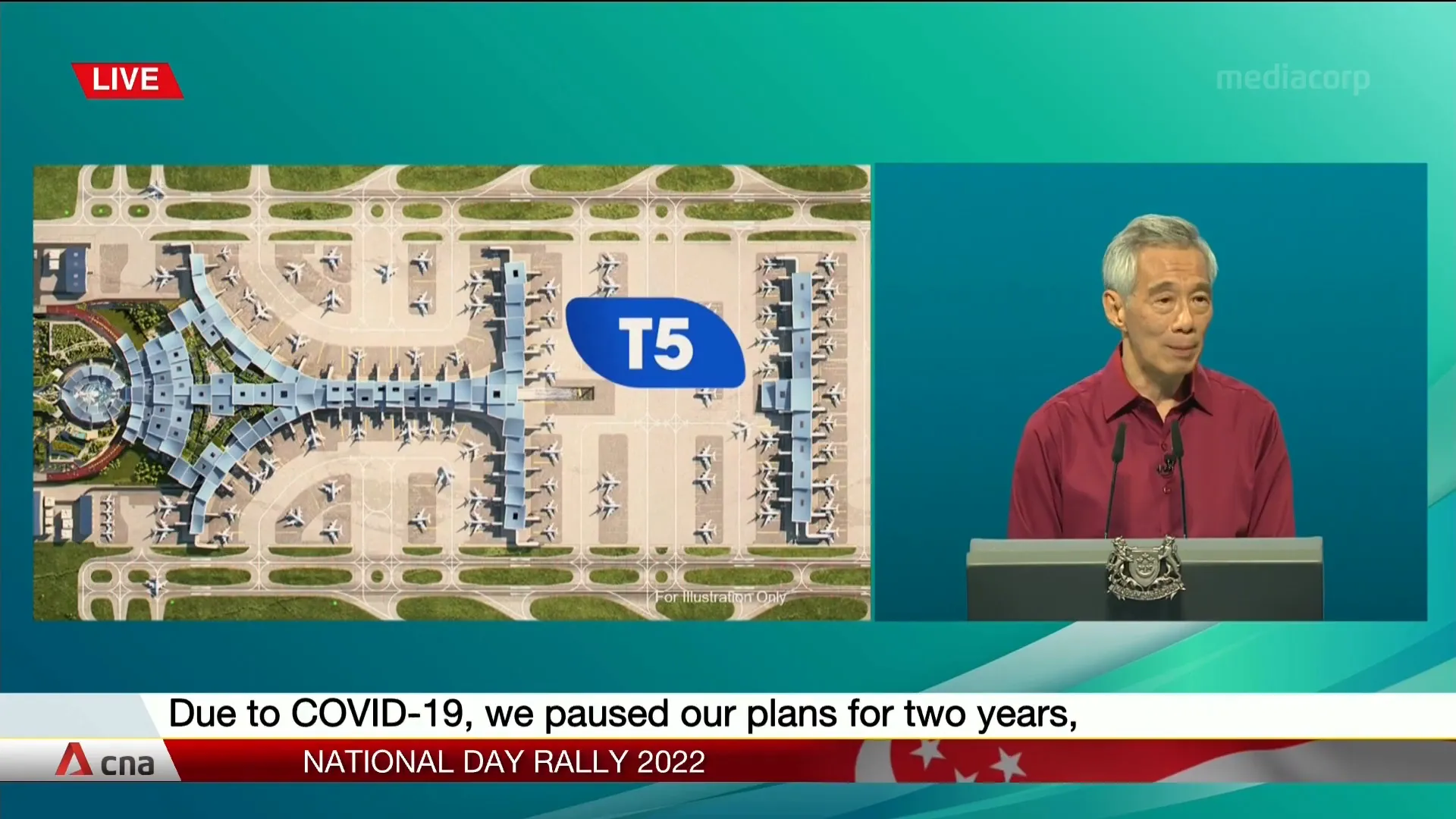 Diagram showing passenger flow in Terminal 5