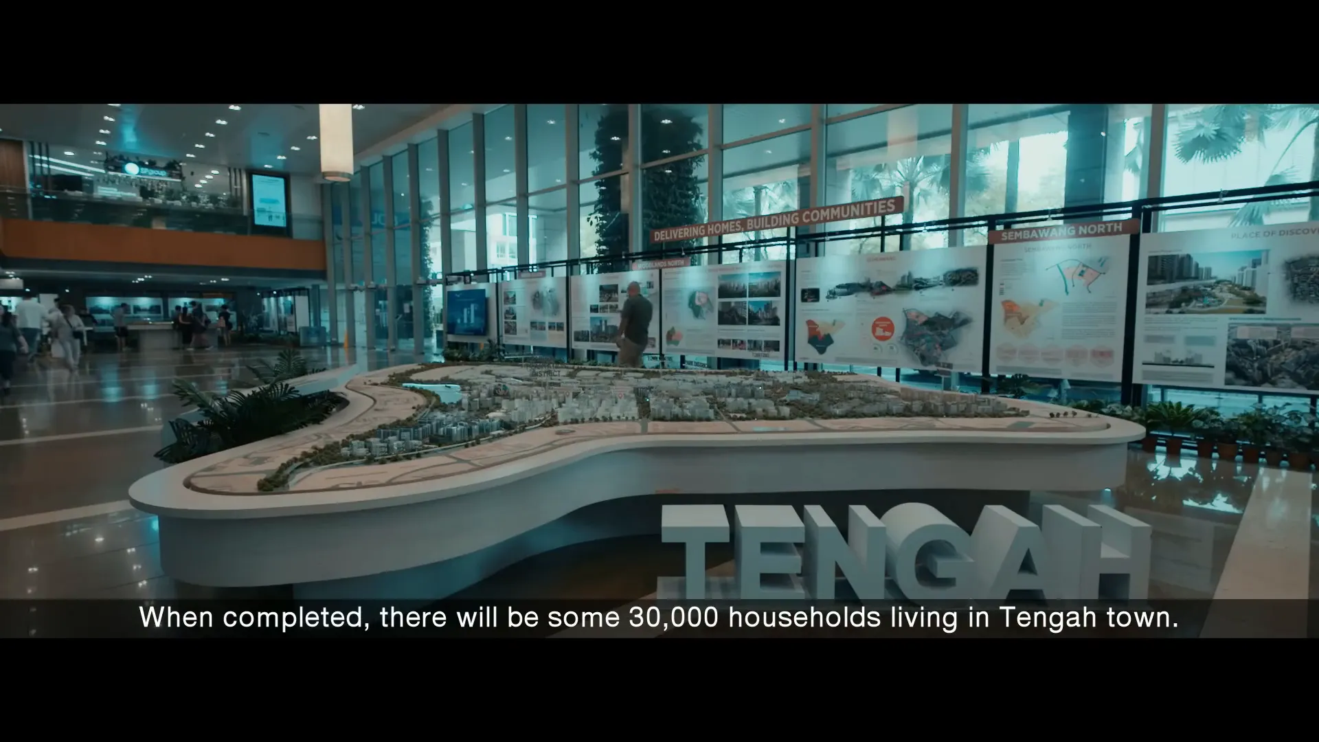 Tengah town urban planning features