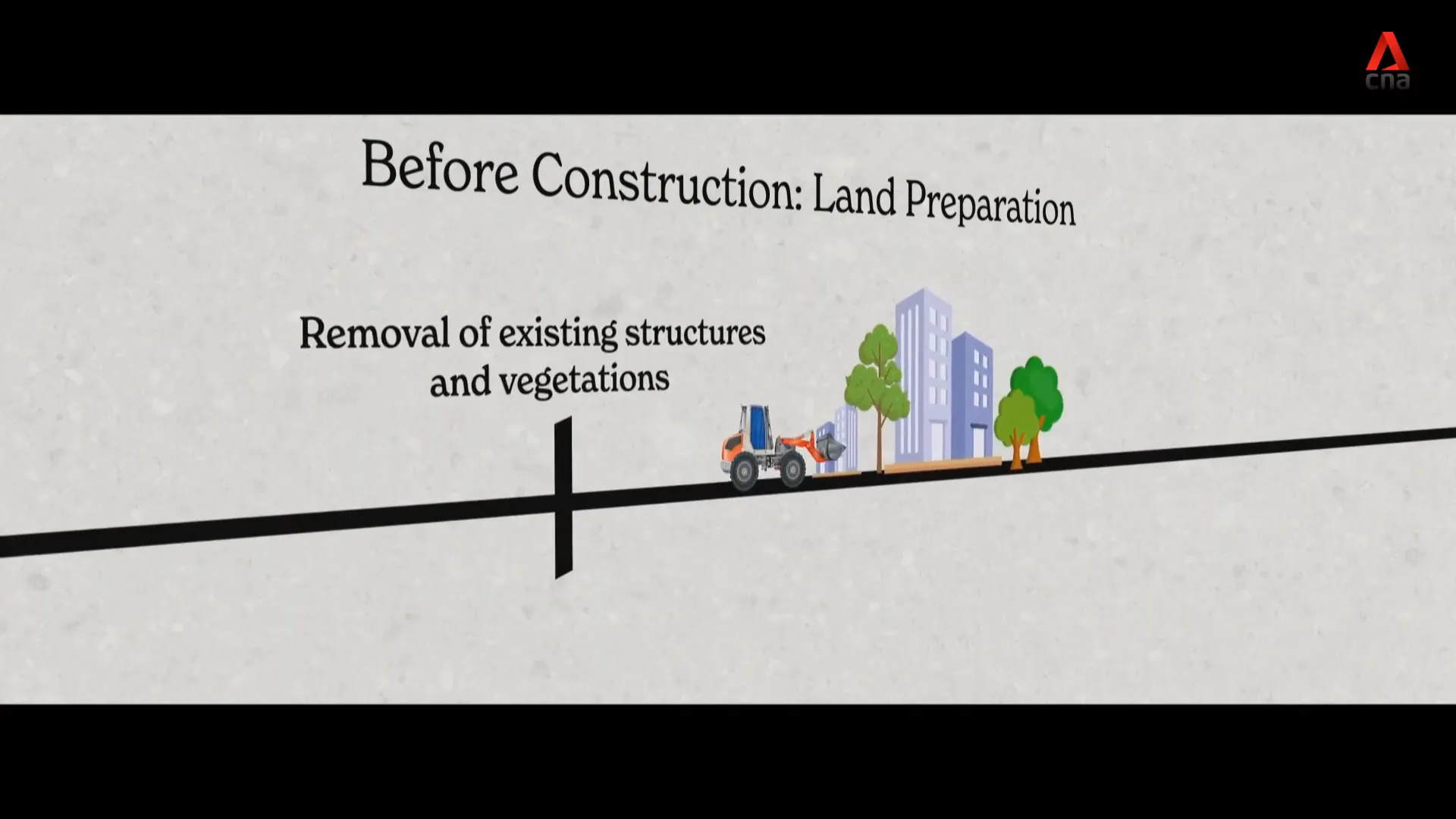 Site preparation for a new BTO project