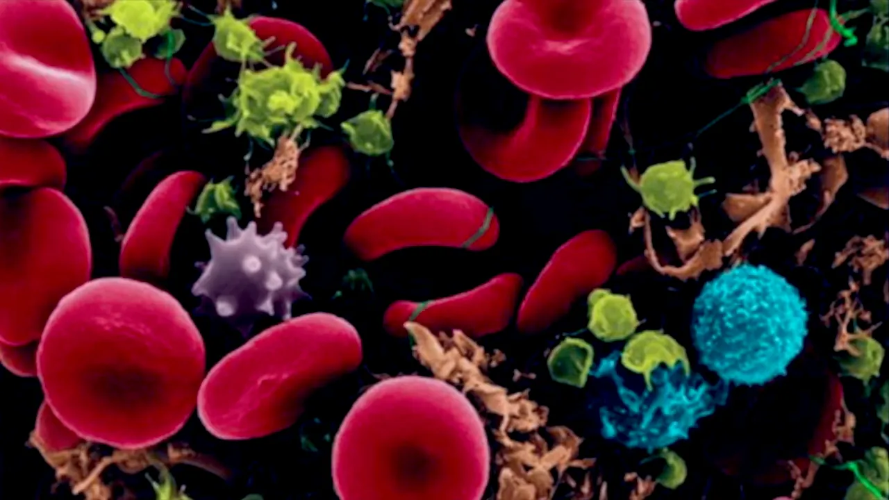 Macrophages removing debris during inflammation