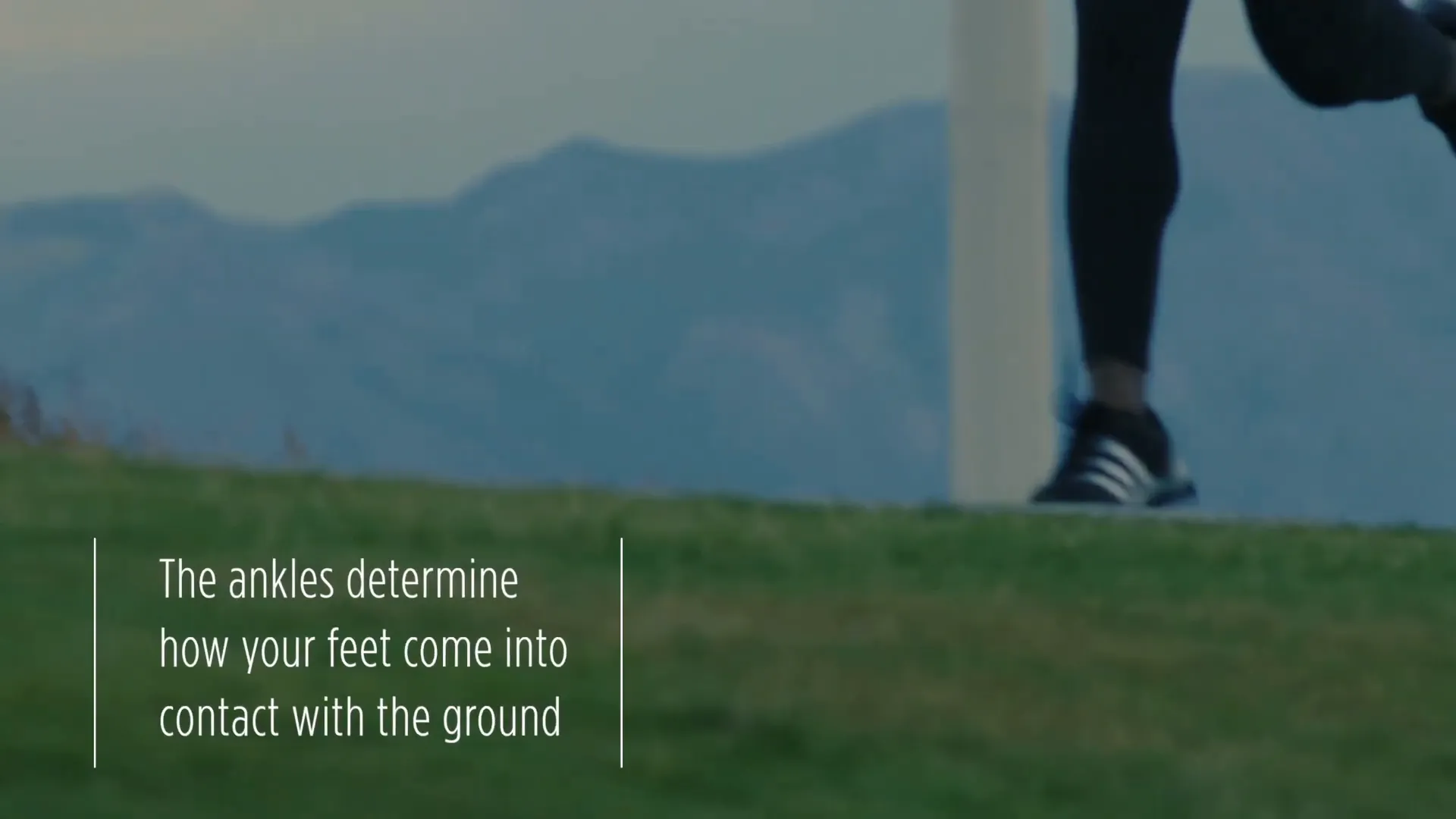 Diagram showing how ankle instability affects body movement
