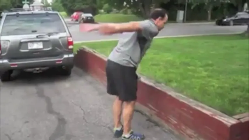Performing box jumps and lunges with healed ankle on day 14