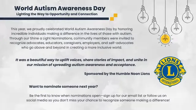 World Autism Day appreciation baskets assembled by Inspire ND
