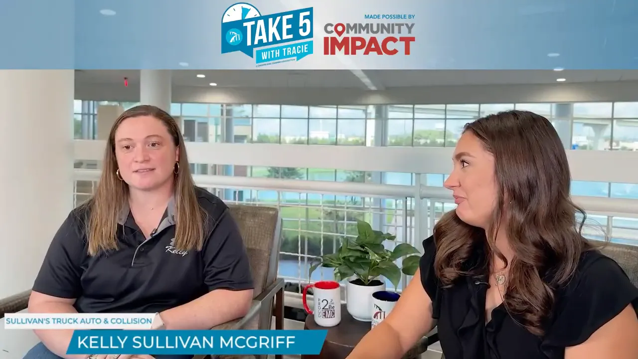 Kelly explaining the business is about people