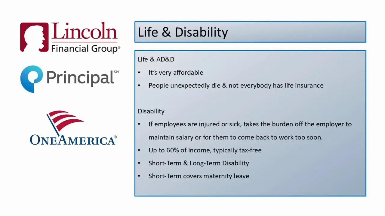 Discussing life and disability and a $25,000 life policy example