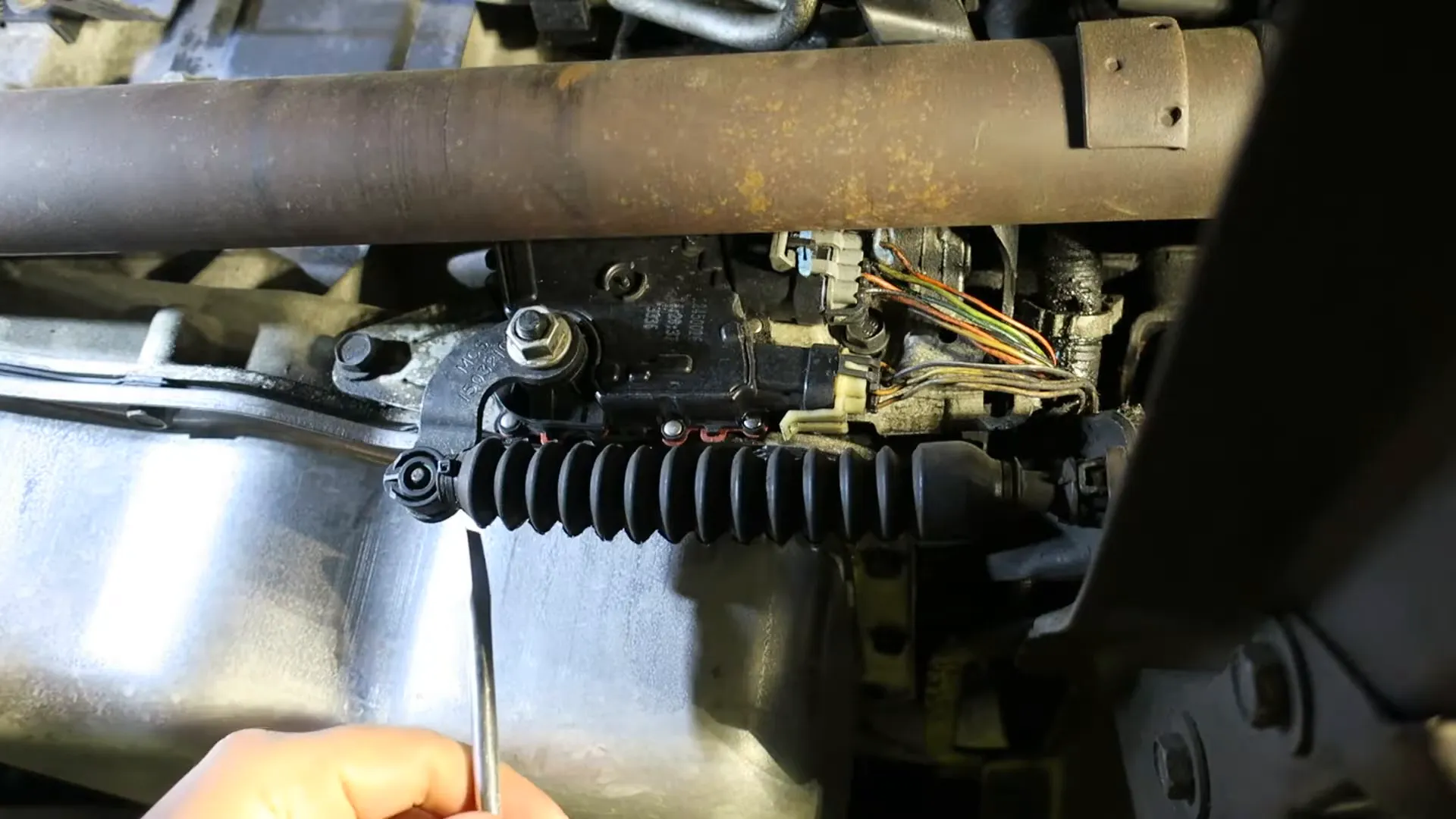 Removing the shift linkage