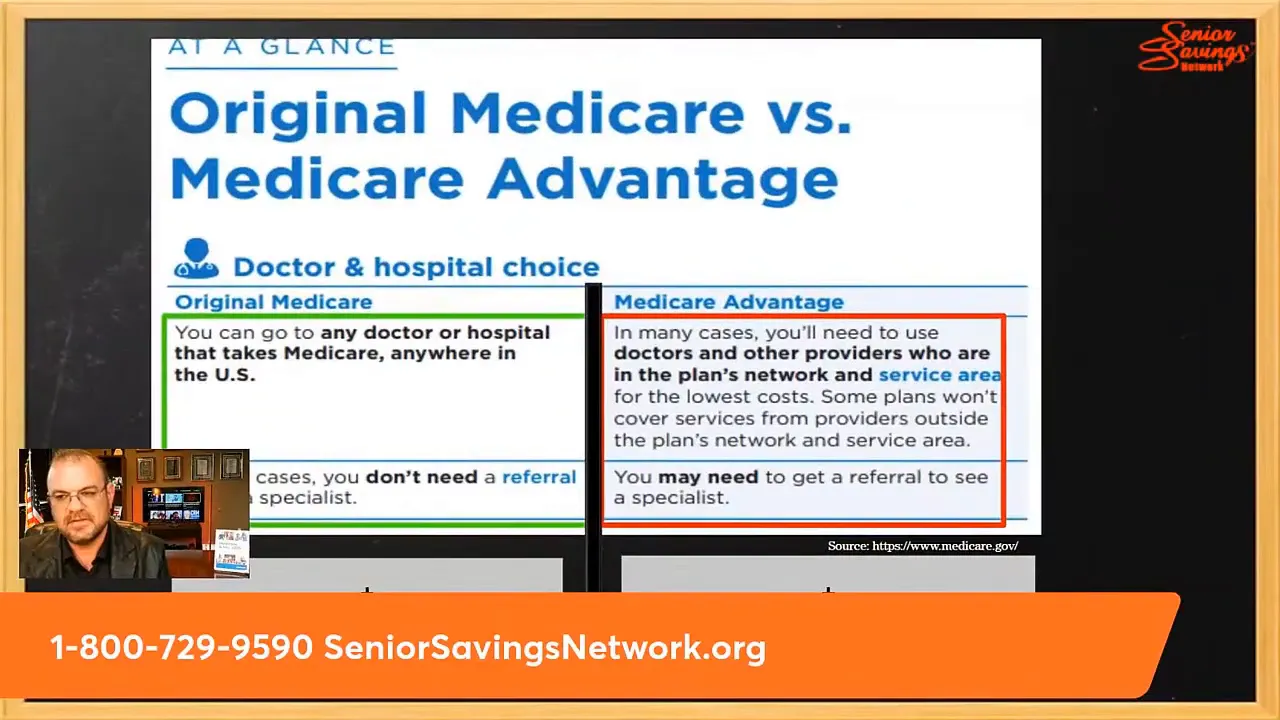 Person contemplating Medicare options