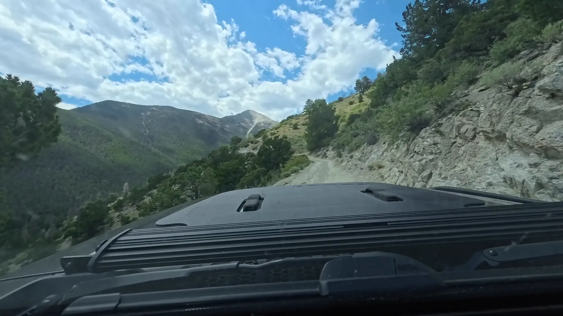 Rutted section that could be challenging for low-clearance vehicles