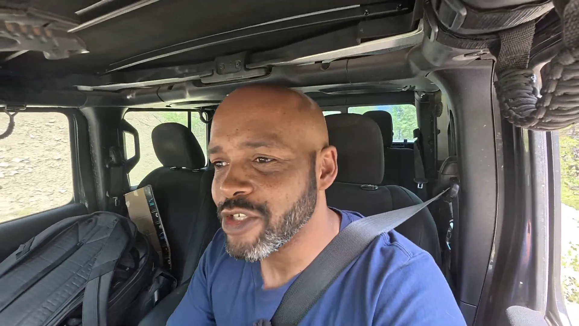 Conversation with a Tundra driver near the trailhead