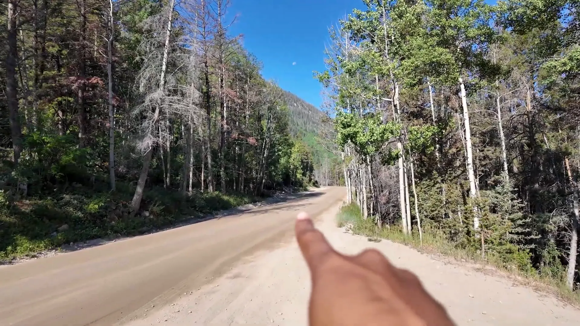 Turn onto Antero trail from the road, small pullout parking