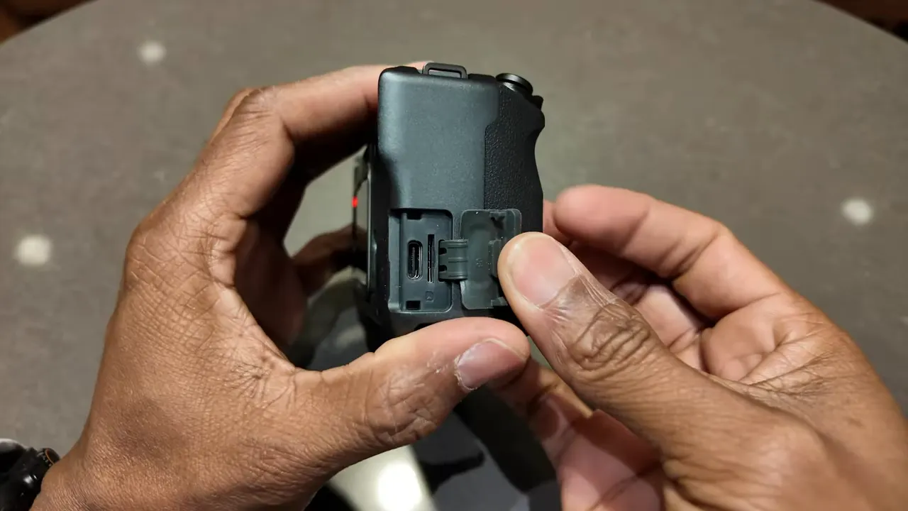 Bottom close-up of the Xplorer Grip Pro with the Ace Pro 2 power and slot area