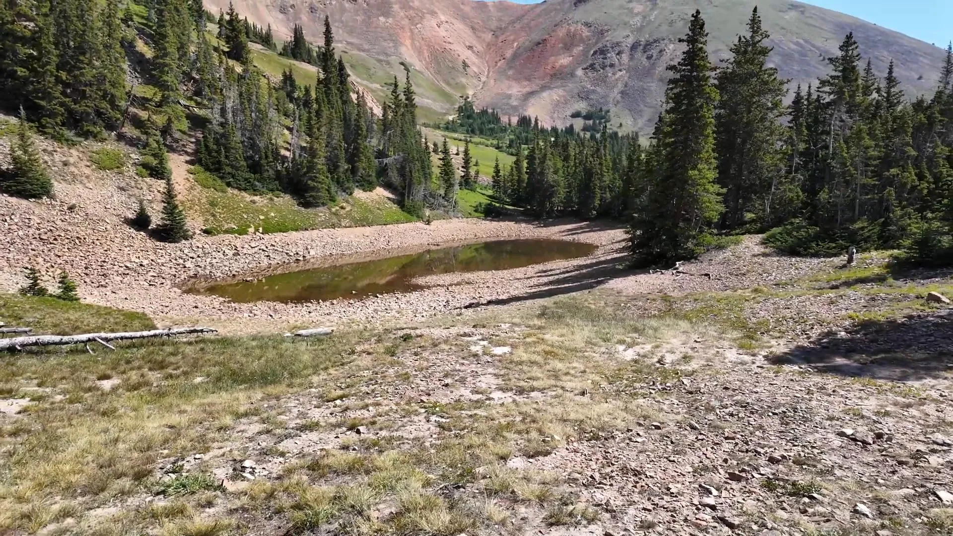 Campsites along the trail