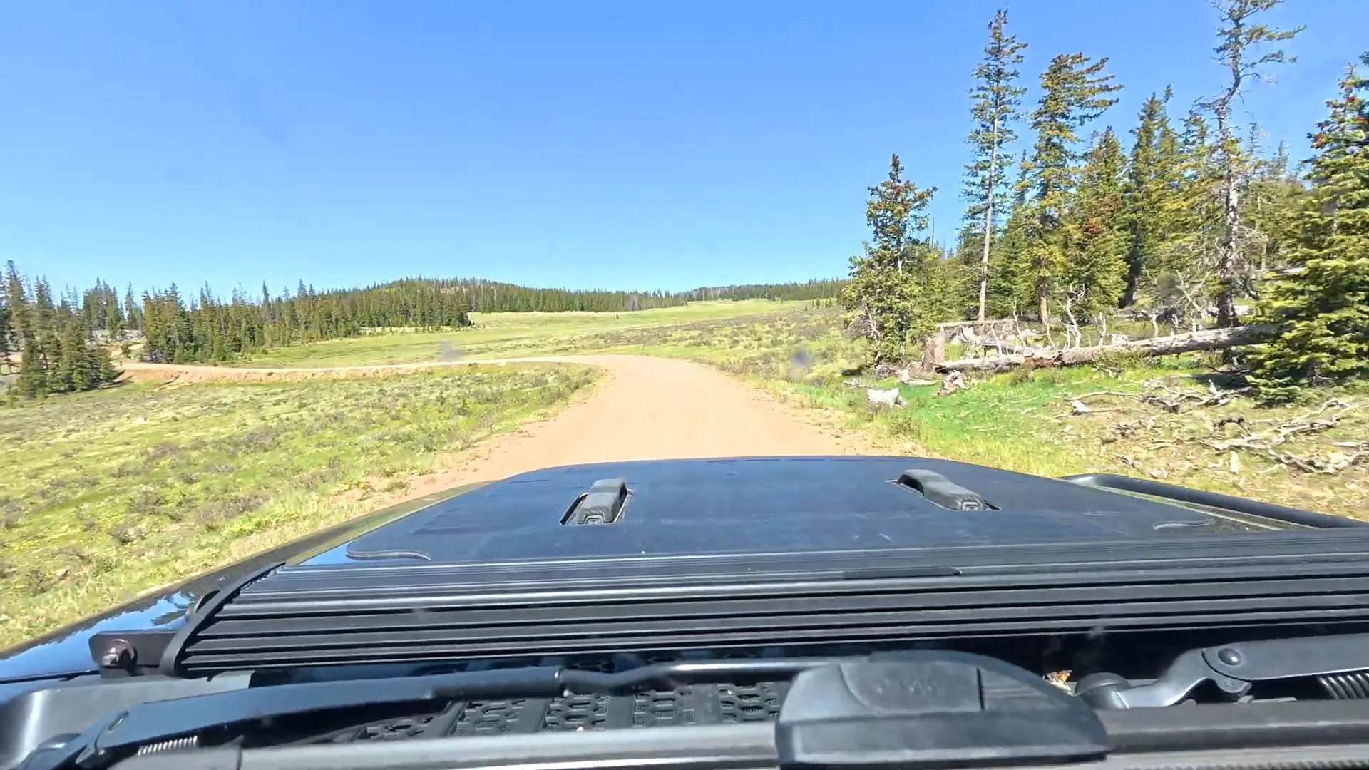 The first open area with spurs and dispersed campsites