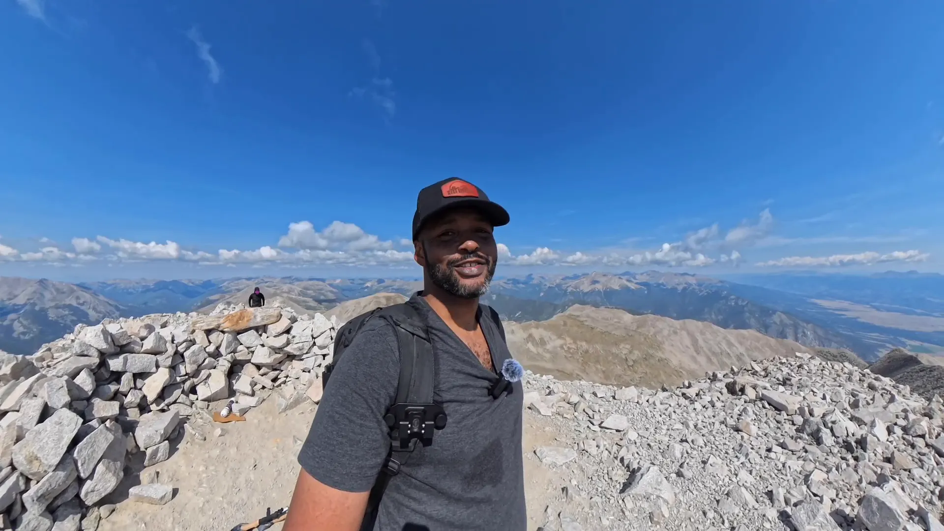 Summit views from Mt Princeton with panoramic landscape