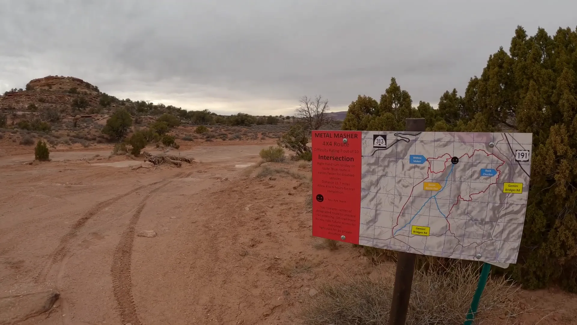 Decision Point on the Trail