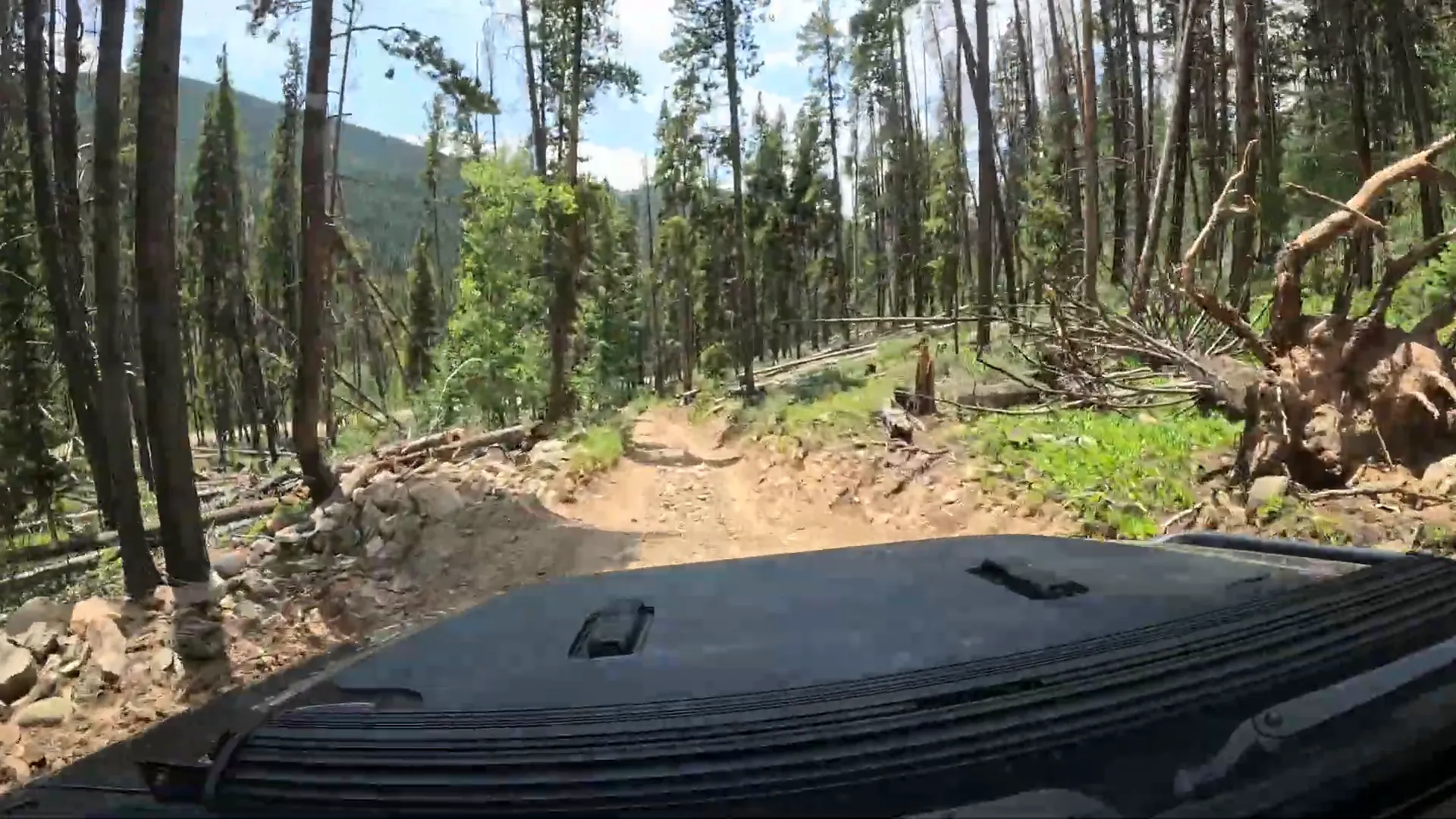 Final descent into Breckenridge from French Gulch Road