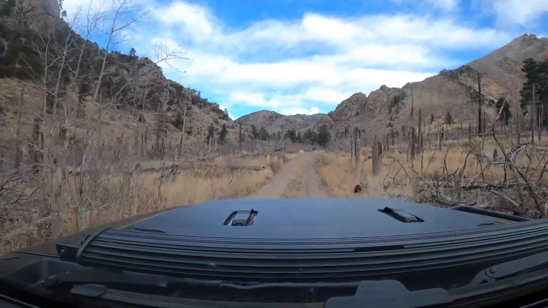 Scenic view of Medano Creek along the trail