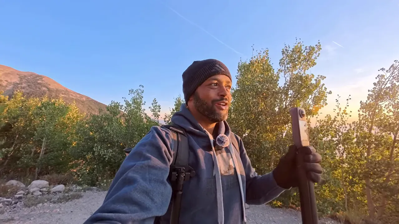 Throwpod tripod deployed on the trail