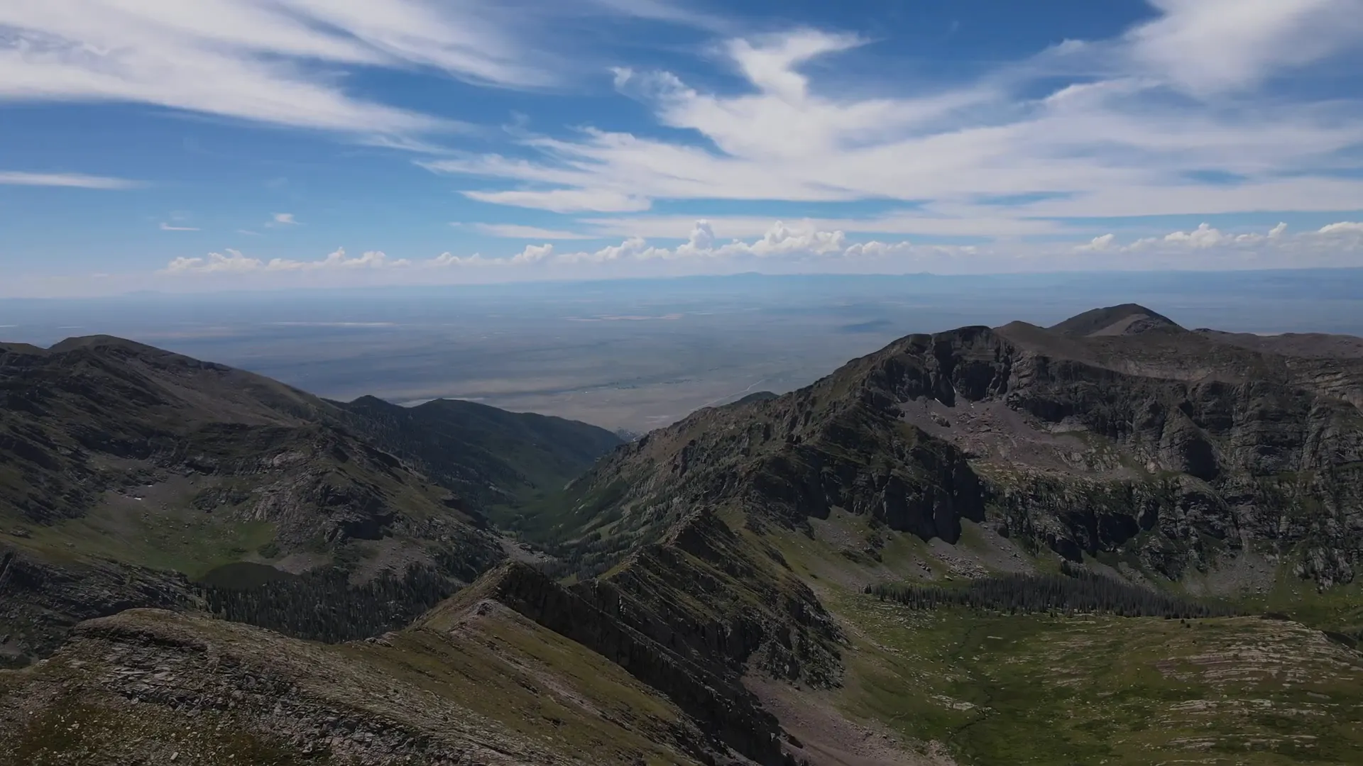Scenic view from Madonna Pass