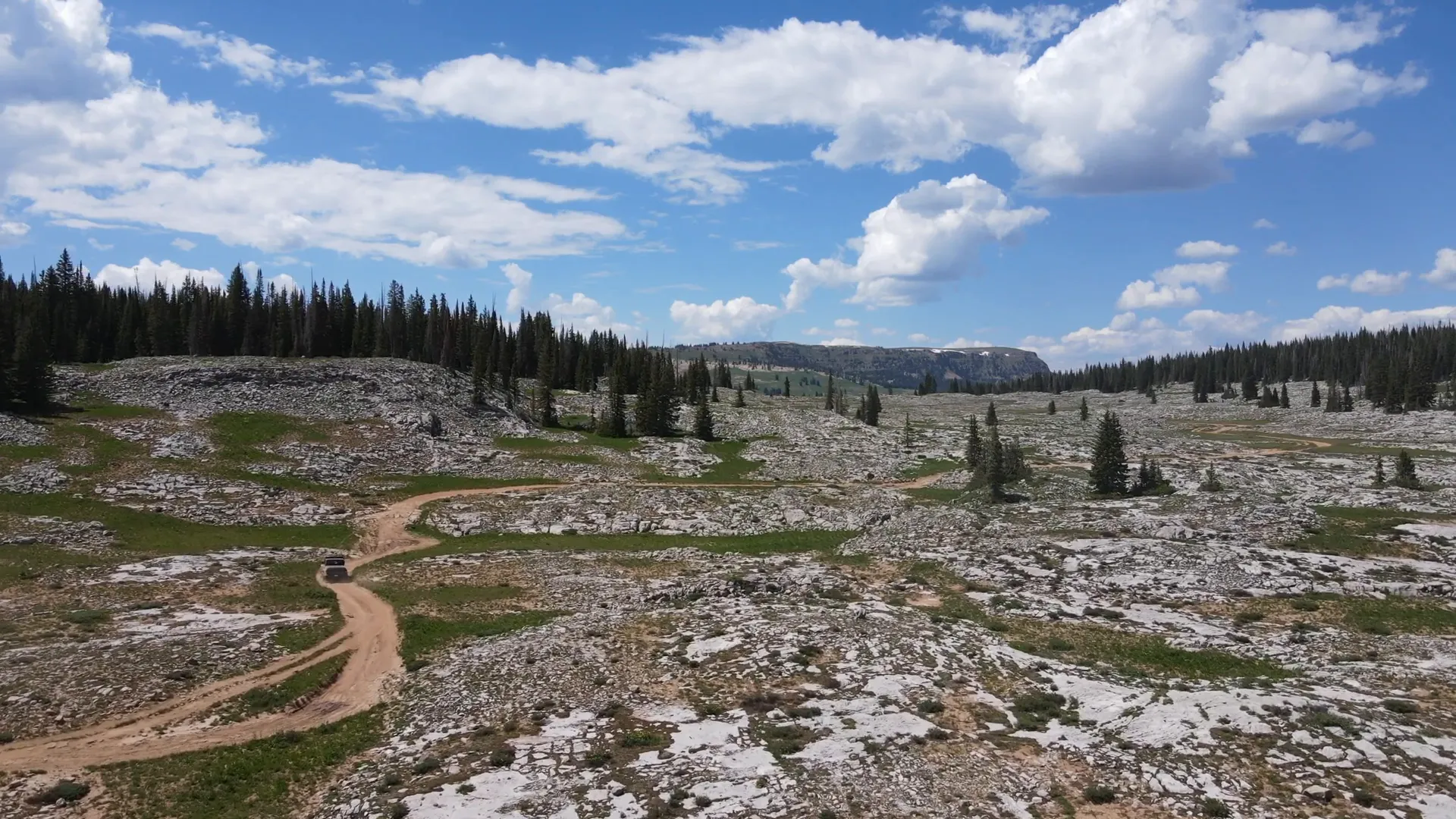 Trail to Blair Mountain summit with rocky climbs