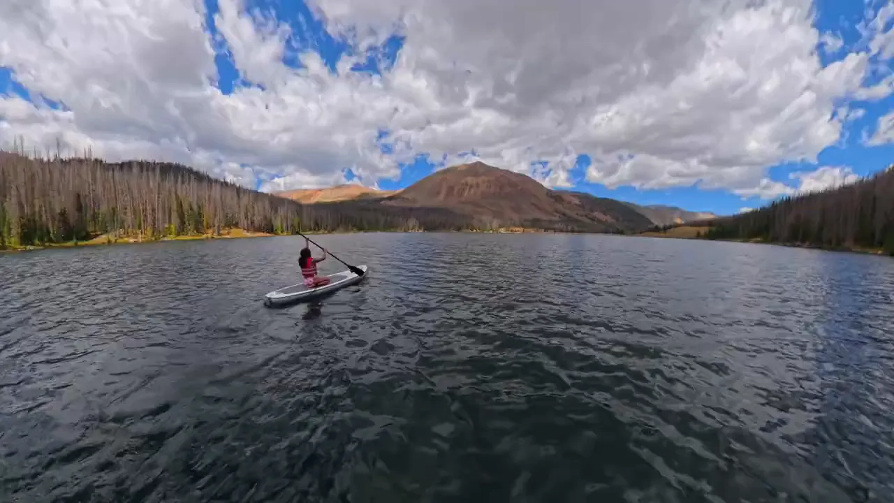 View of the trail approaching the North Fork Reservoir area
