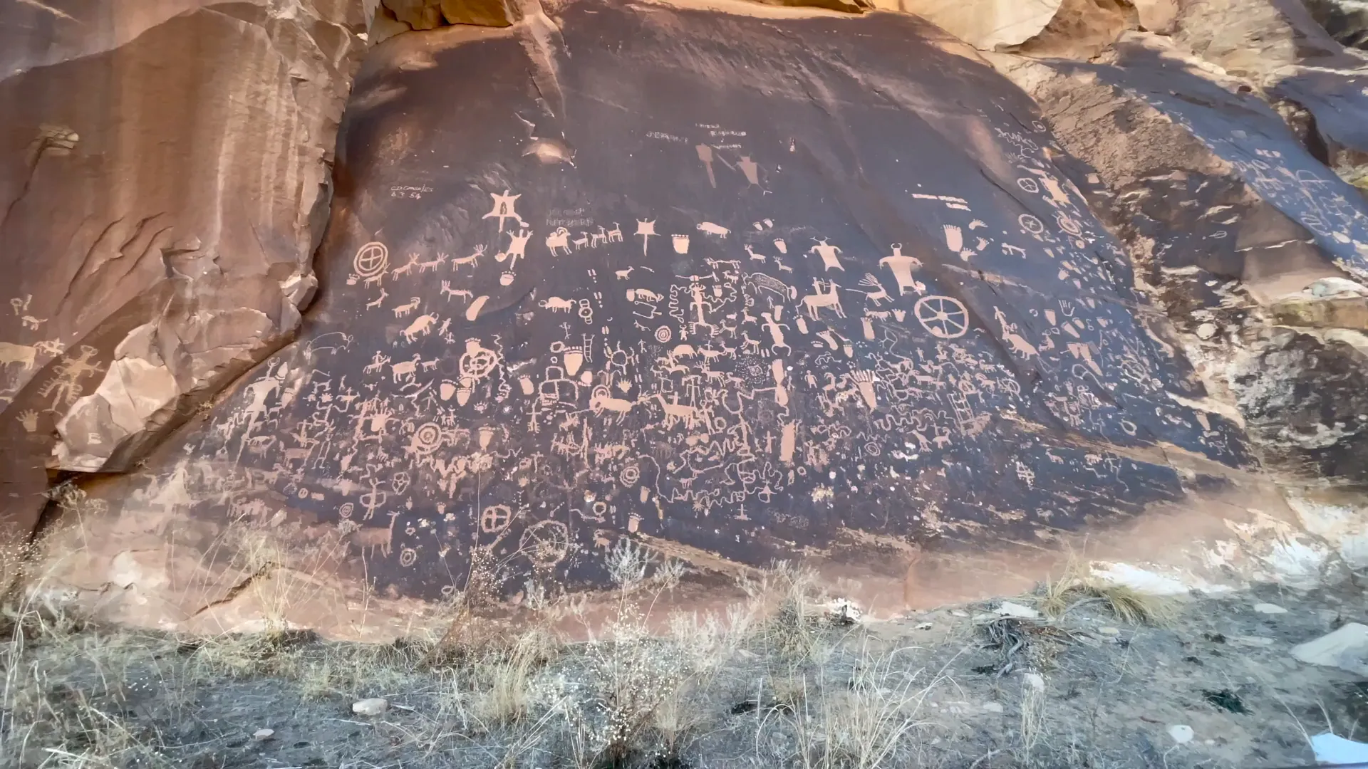Petroglyphs at Newspaper Rock