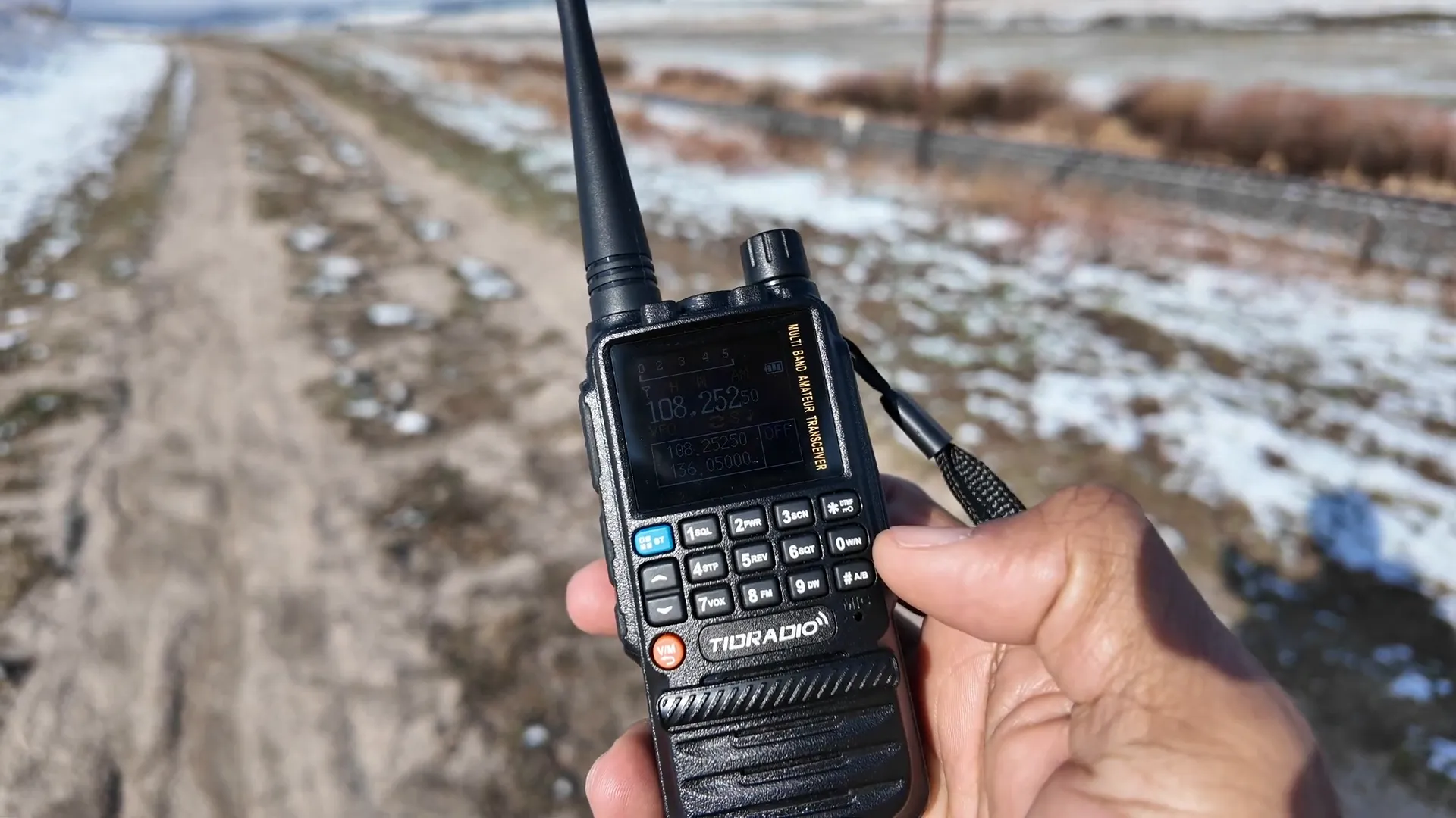 Switching TD-H3 radio to frequency mode to access NOAA weather alerts