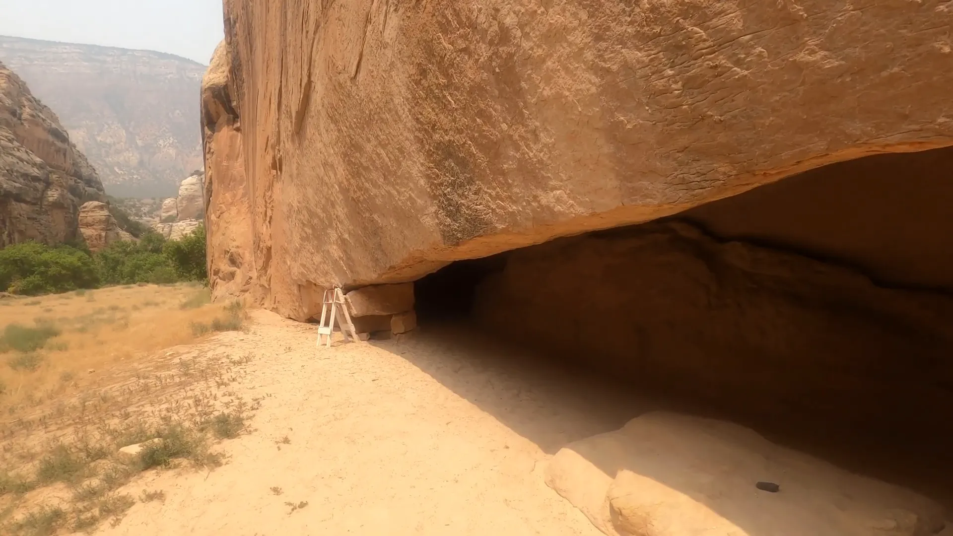 Entrance to Whispering Cave along Echo Park Road