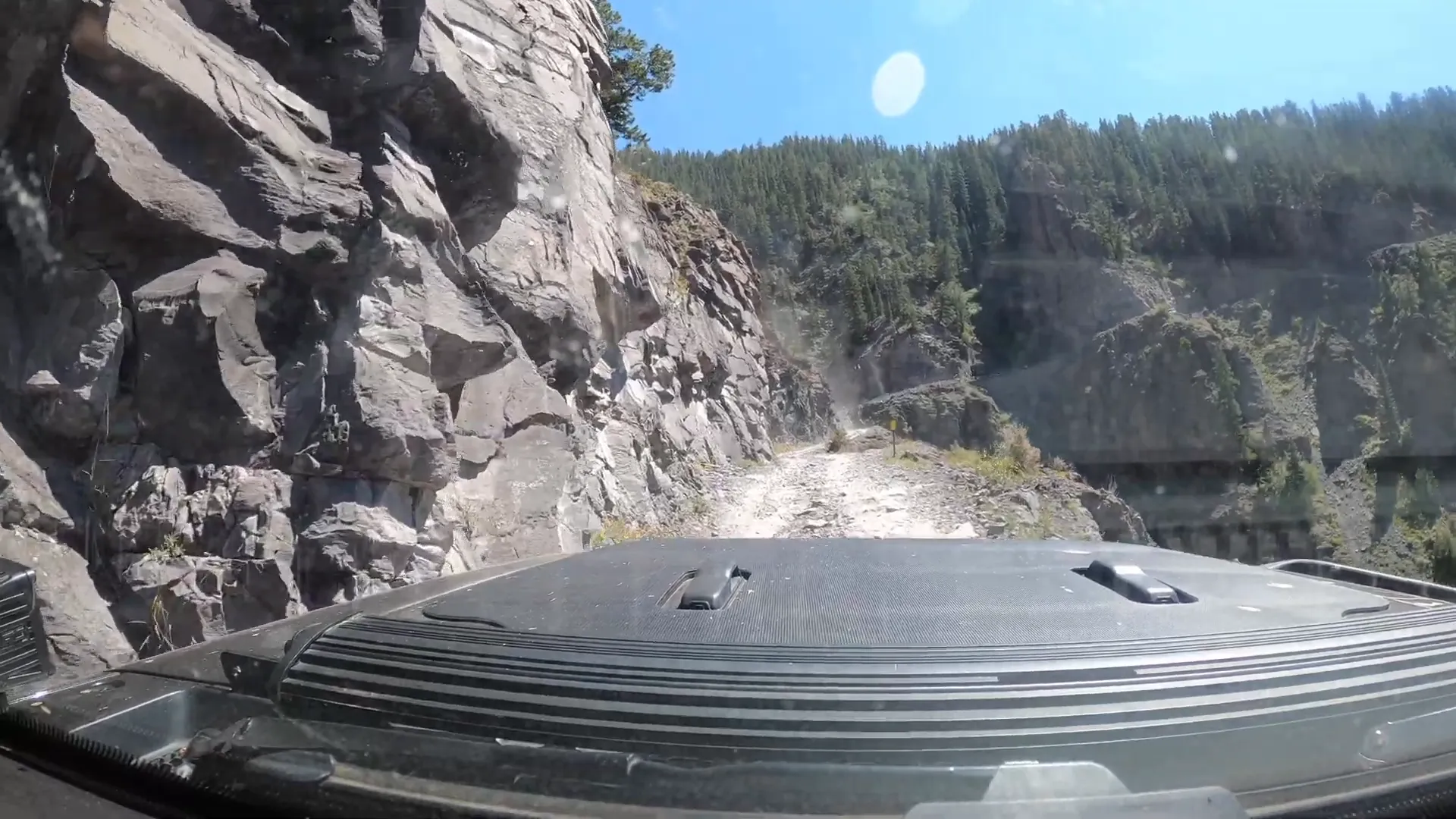 Traffic on Imogene Pass