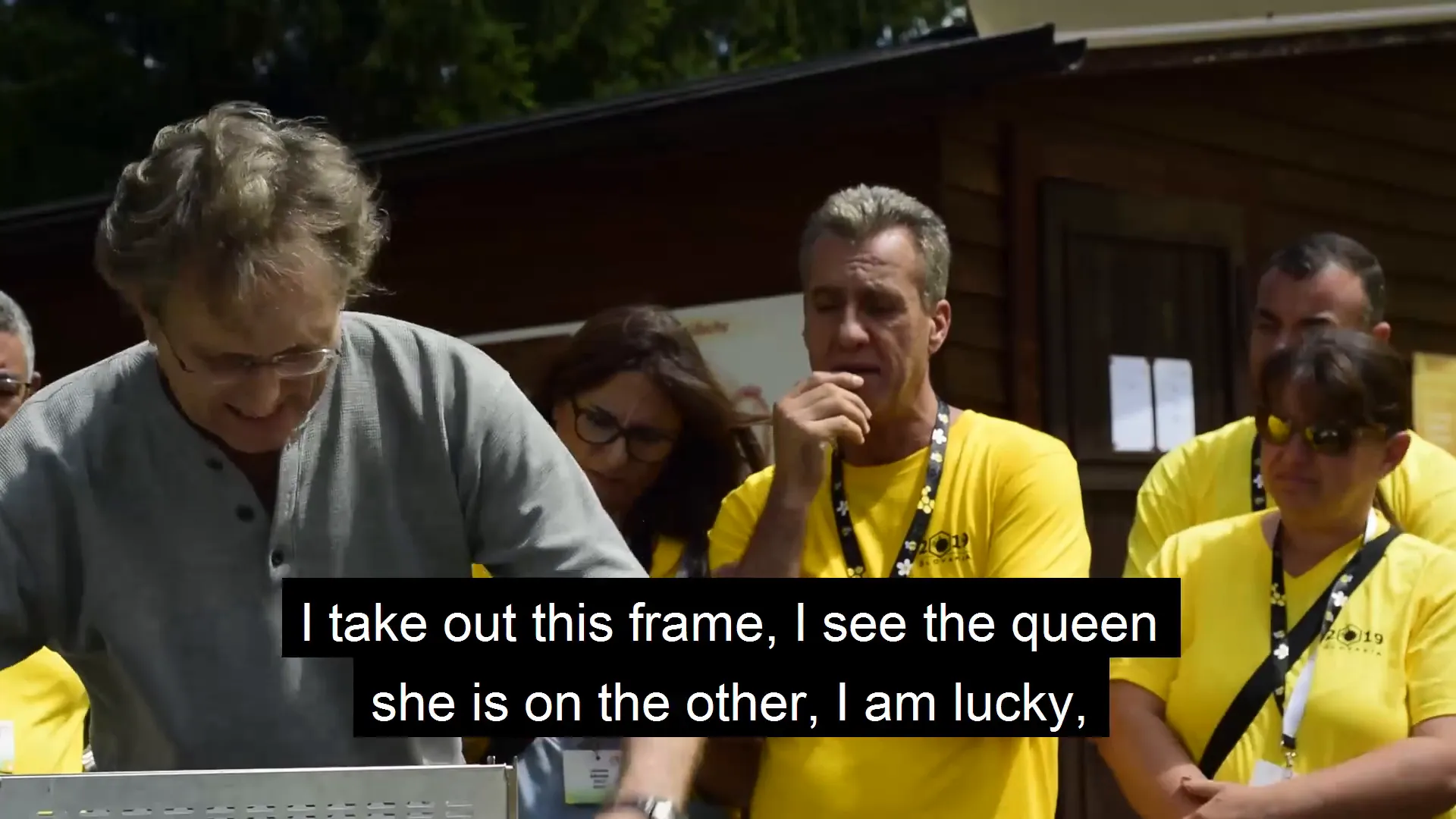 Na 12 dagen: ik haal het frame uit de box en bekijk de toestand van het broed