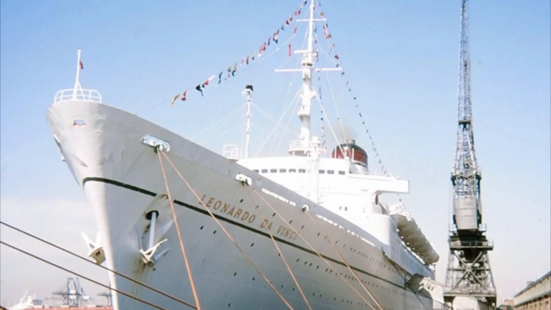 Repainted SS Leonardo da Vinci showcasing her new livery