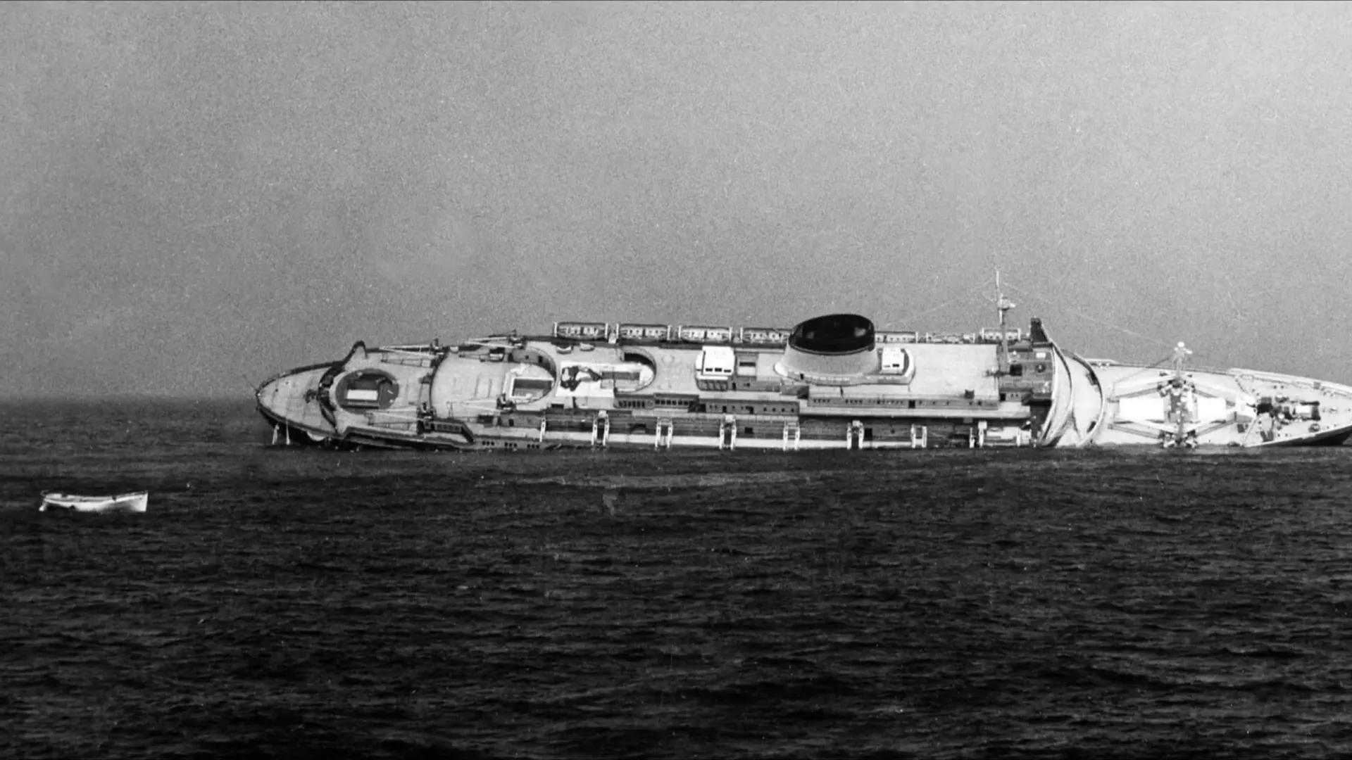 The SS Andrea Doria sailing gracefully on the ocean