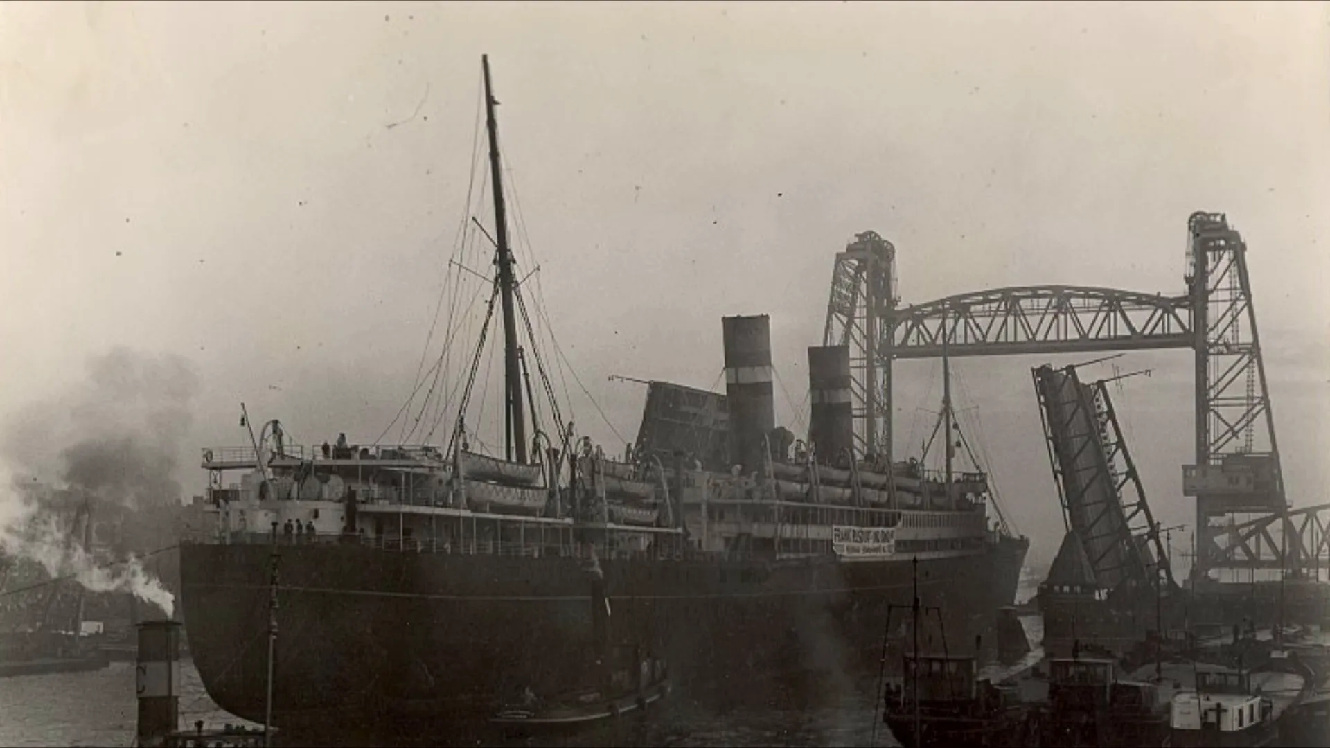 SS Volendam returning to Hoboken after the Bermuda incident